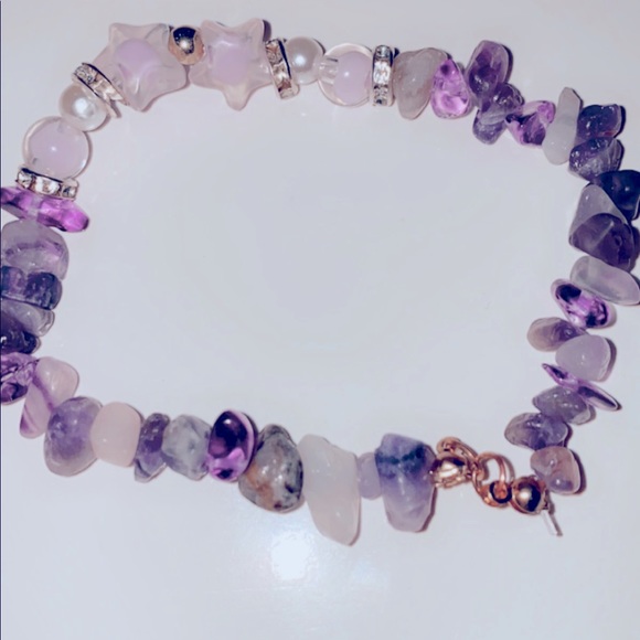 A beautiful amethyst crystal bracelet - Picture 2 of 2